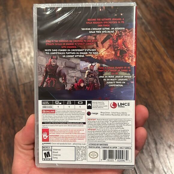 Aragami 2 - Nintendo Switch Game , NEW SEALED! - Picture 2 of 5